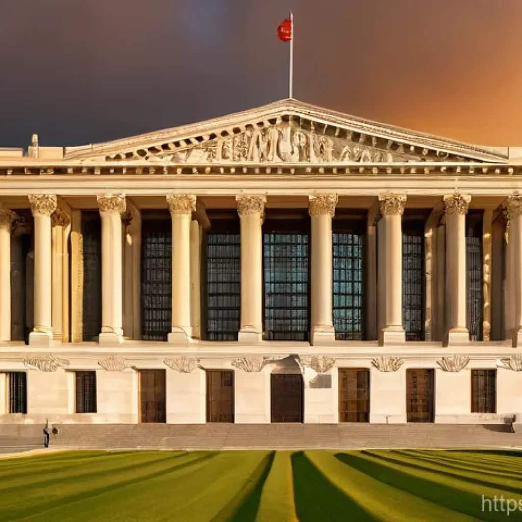 헌법과 국제법 관계 - **Image Prompt 1: The Enduring Heart of a Nation**
    A majestic and grand architectural structure,...